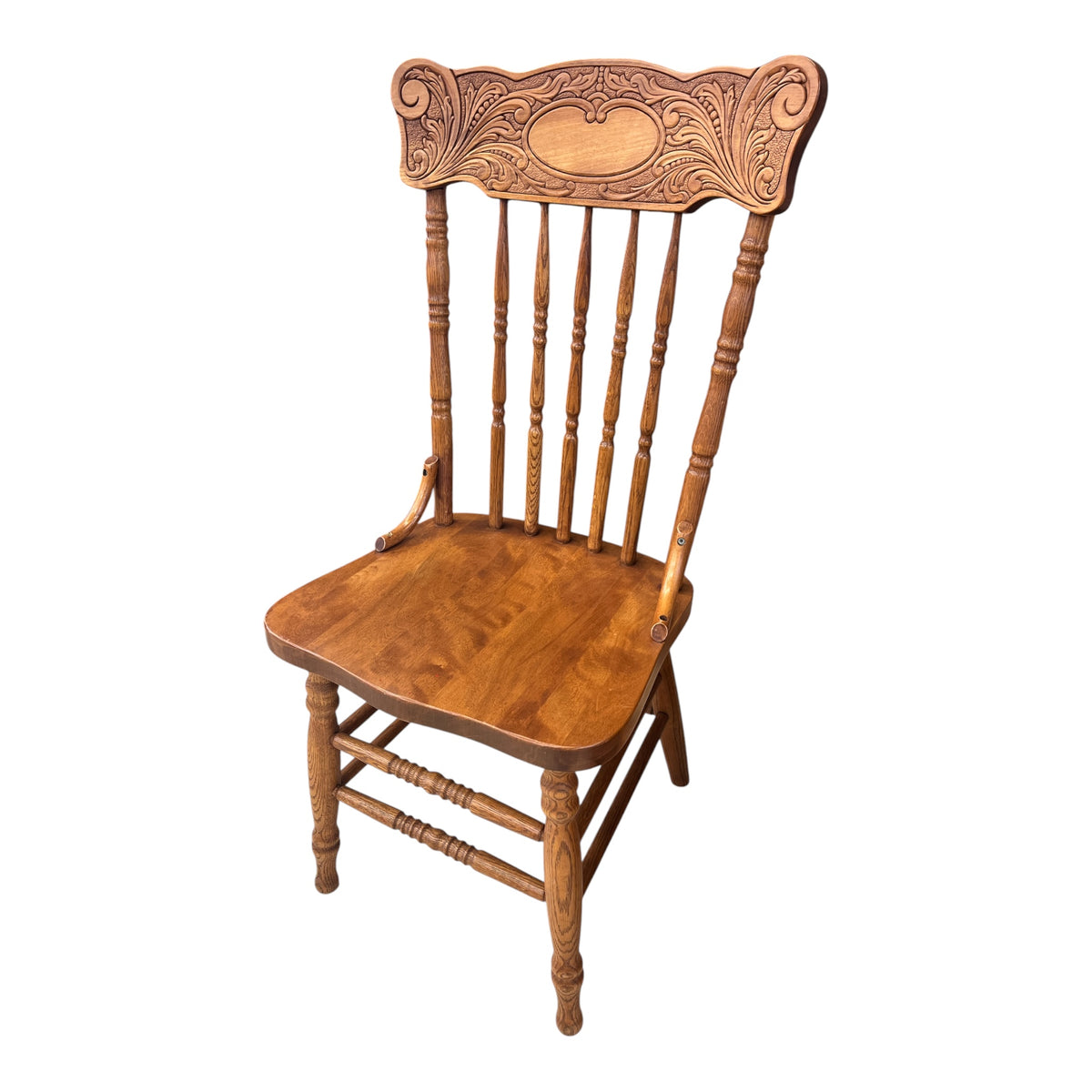 The Spring Meadow Pressback Oval Emblem Dining Chair