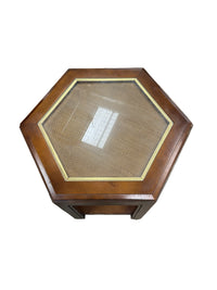 Mid-Century Hexagonal End Table