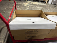 Contemporary Gerber White Porcelain Bathroom Sink