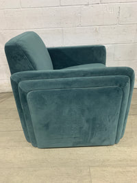 Teal Velvet Armchair