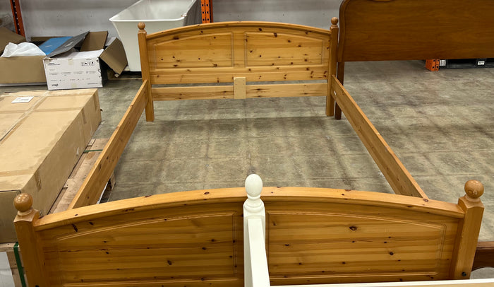 Light Brown Wooden Queen Bed-frame