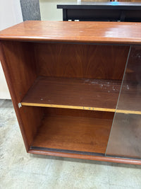 Mid Century Display Cabinet with Glass Doors