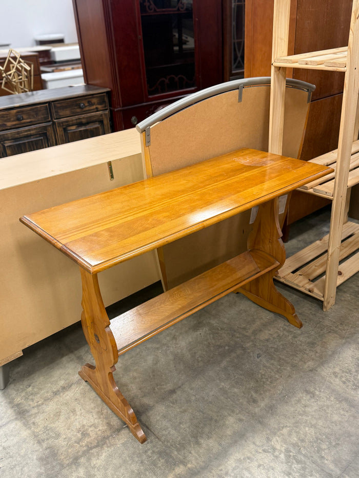 Small Honey Brown Wooden Table