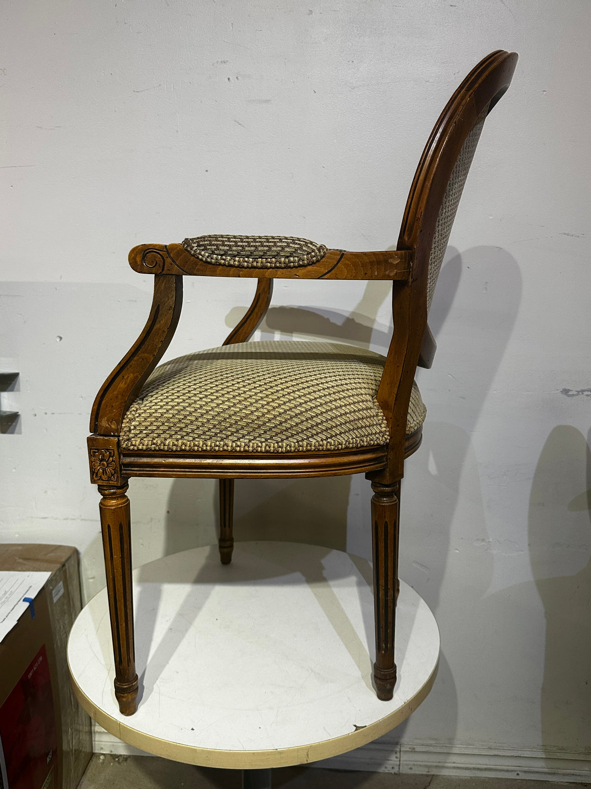 ETHAN ALLEN French Louis XVI Style Balloon Back Arm Chair