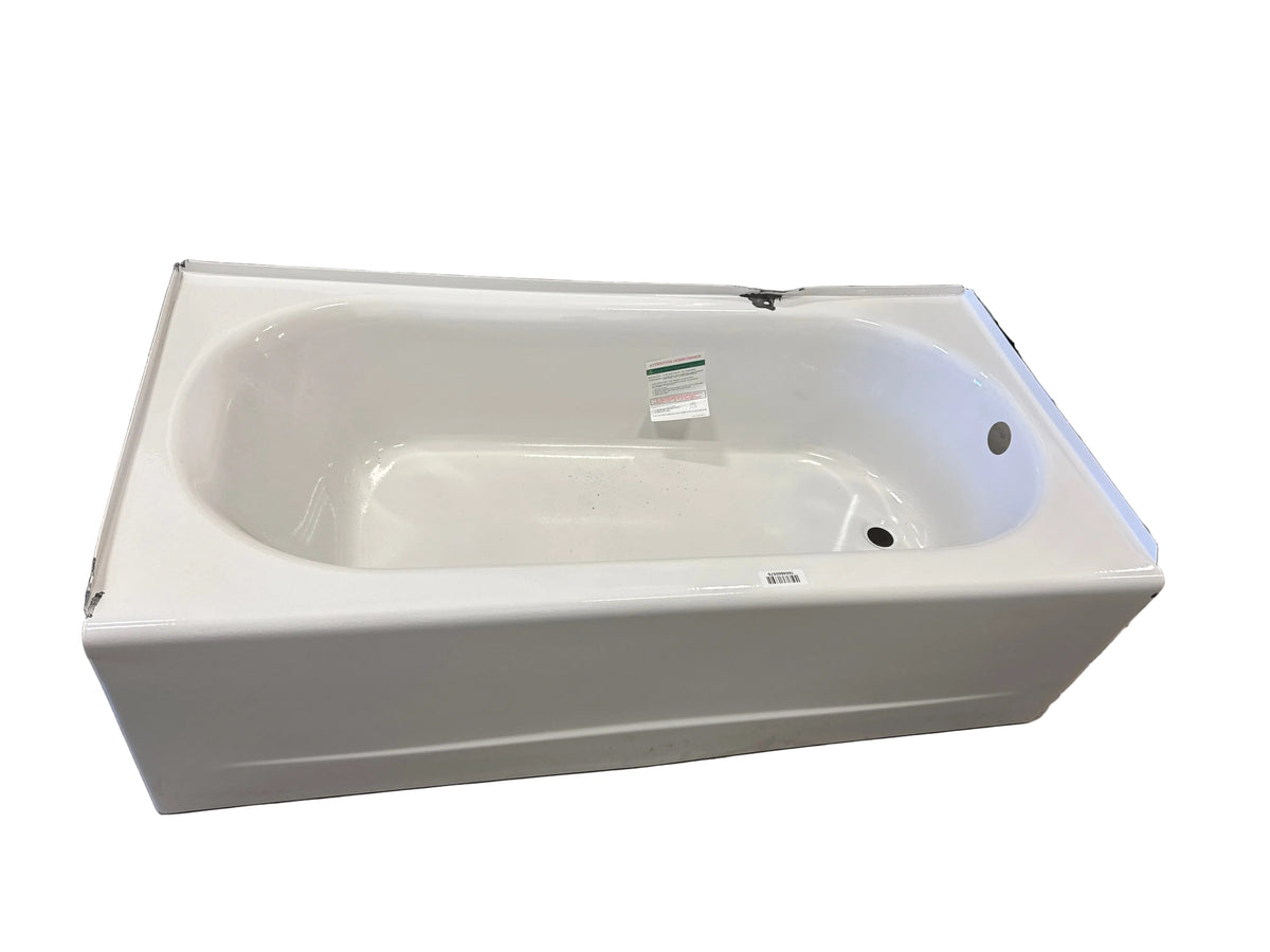 American Standard Princeton PRO Steel 60 x 30-inch Integral Apron Bathtub with Right-Hand Drain in White