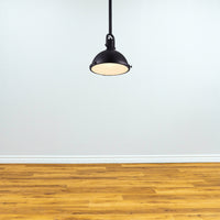 1 Light Chandelier With Black Finish - 12" D x 12" W x 11" H