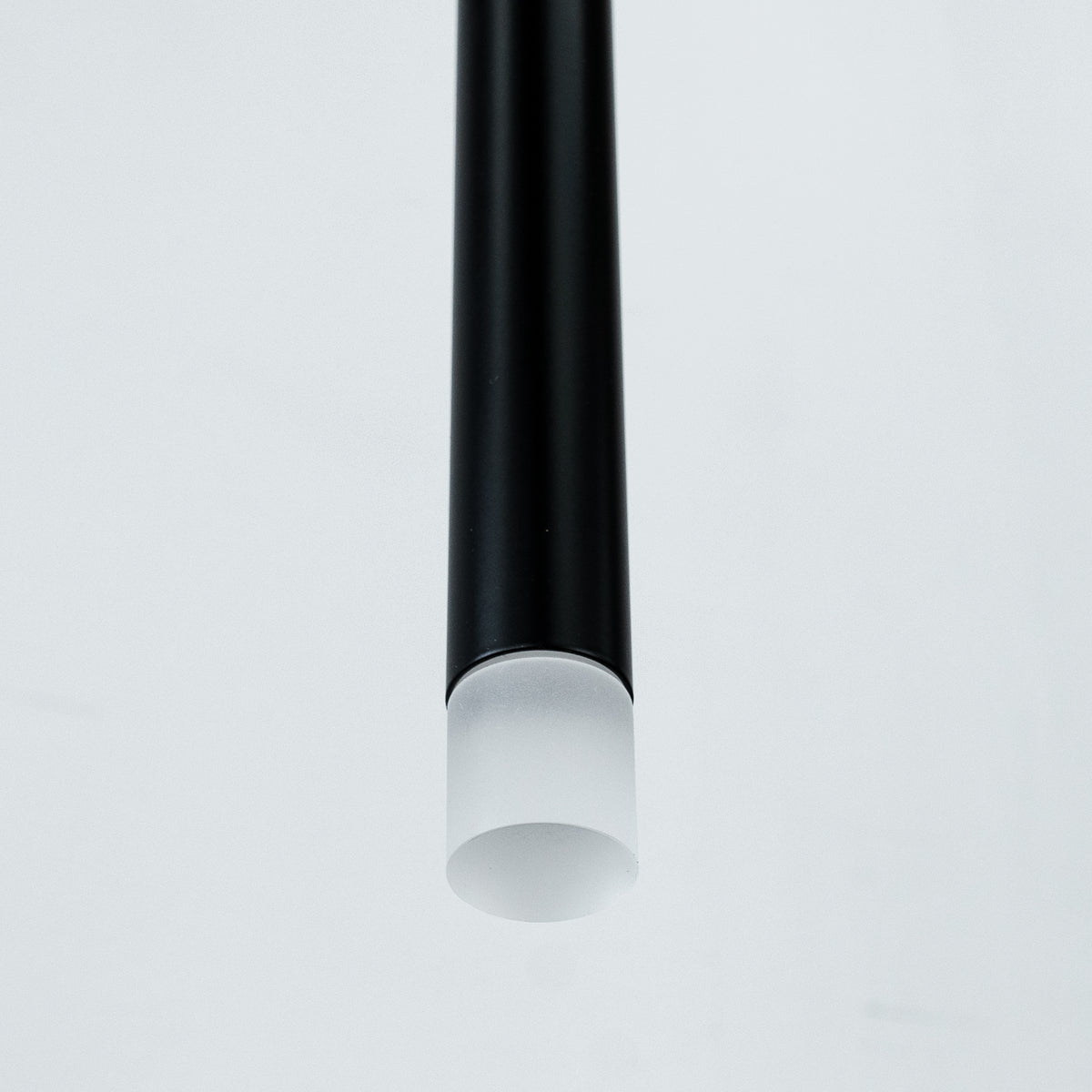 1 Light Flute LED Pendant With Black Finish - 5" D x 5" W x 17" H