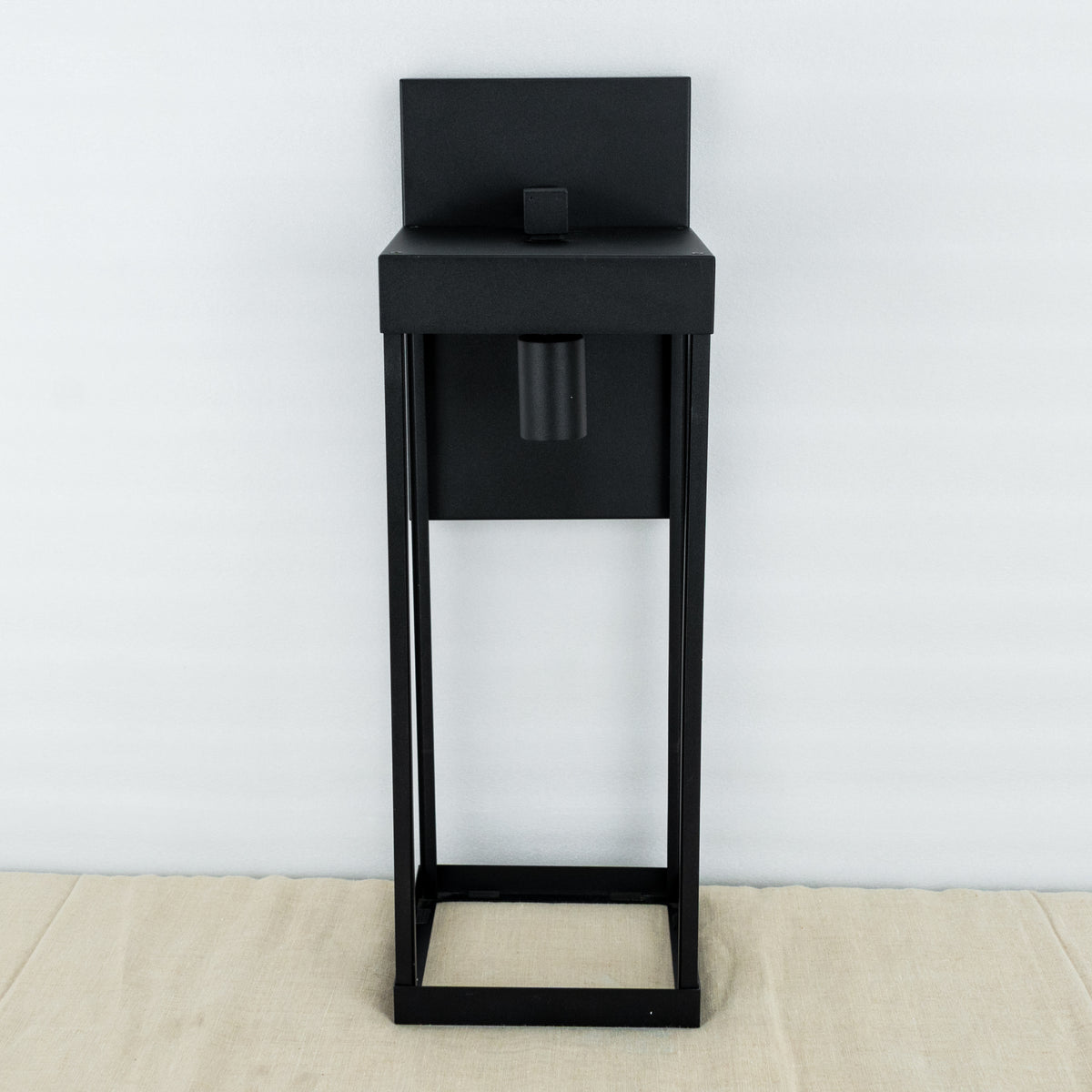 1 Light Windsor Outdoor Wall Light With Black Finish - 7" D x 7" W x 26" H