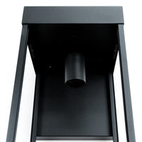 1 Light Windsor Outdoor Wall Light With Black Finish - 7" D x 7" W x 26" H