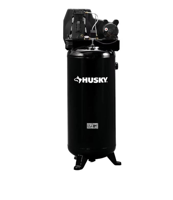 Husky 60 Gallon Belt Drive Oil Lube Air Compressor