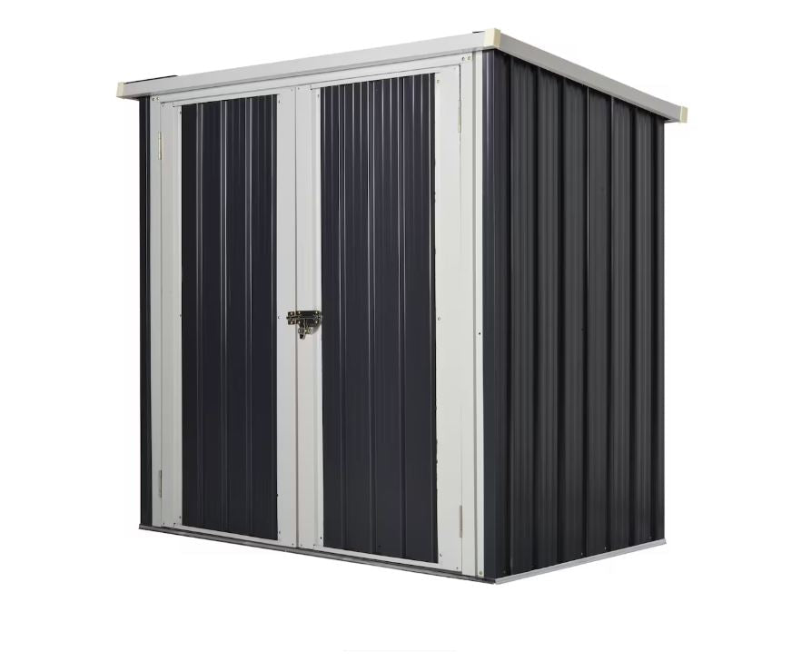 Outsunny 5 ft. x 3 ft. Garden Storage Shed Metal Tool House