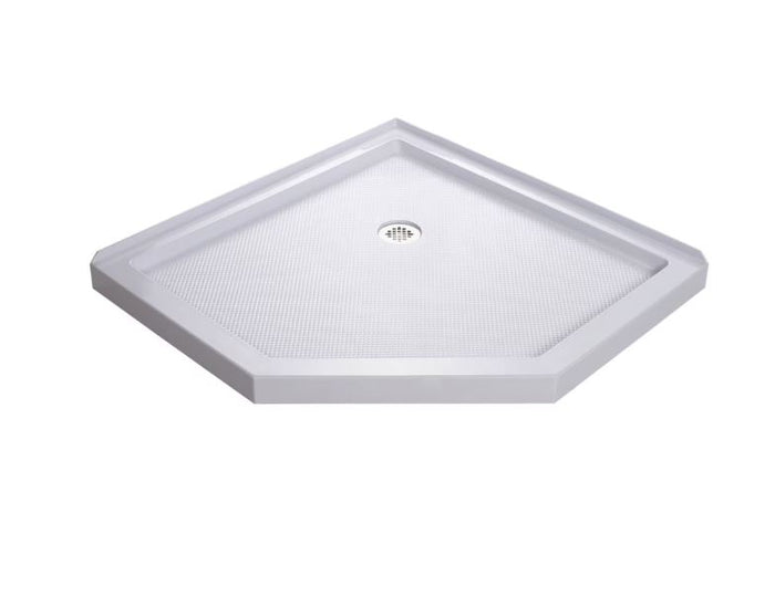 DreamLine SlimLine Acrylic Corner Shower Base Pan (White)