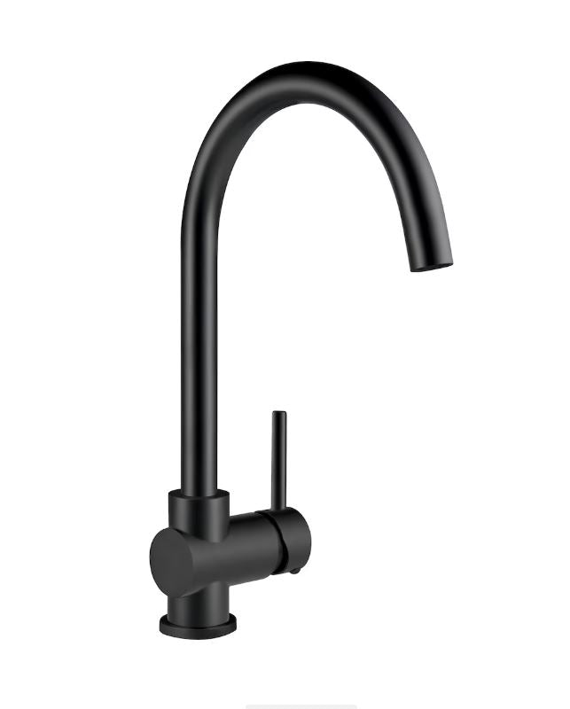Delta Tommy Solid Handle Kitchen Faucet (Matte Black)