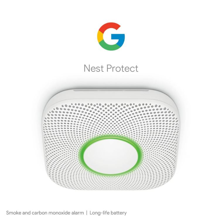 Google Nest Protect Smart Smoke and Carbon Monoxide (CO) Battery Alarm