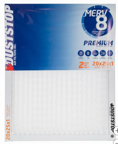 Premium Pleated Furnace Filter - 2 Pack