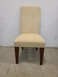 White Fabric Dining Chair