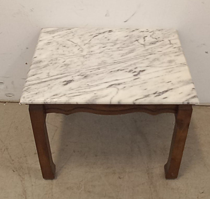 Side Table with Marble Top