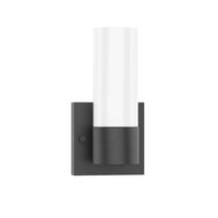 1-Light Integrated LED Matte Black Vanity Light