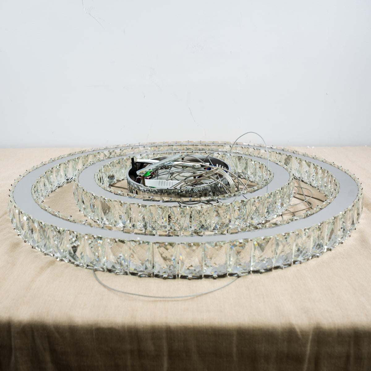 2-Tier Chandelier 23 5/8" W x 2 5/8" H x 23 5/8" D