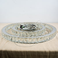 2-Tier Chandelier 23 5/8" W x 2 5/8" H x 23 5/8" D