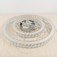 2-Tier Chandelier 23 5/8" W x 2 5/8" H x 23 5/8" D