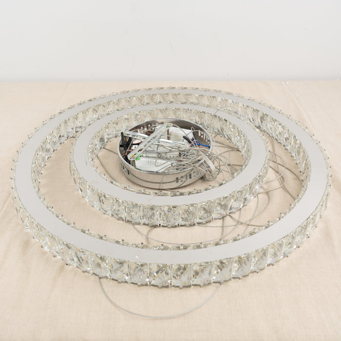 2-Tier Chandelier 23 5/8" W x 2 5/8" H x 23 5/8" D