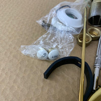 2-Handle Widespread Tub Faucet Set in Bright Brass