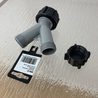 2-Way Plastic Hose Connector with Cap 250-C