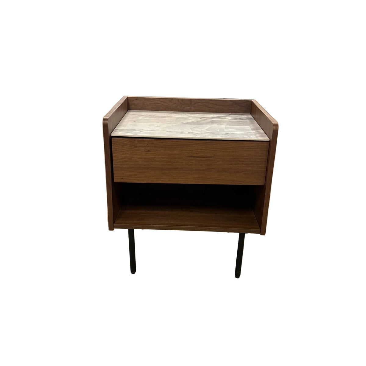 20-Inch Marble Top Side Table