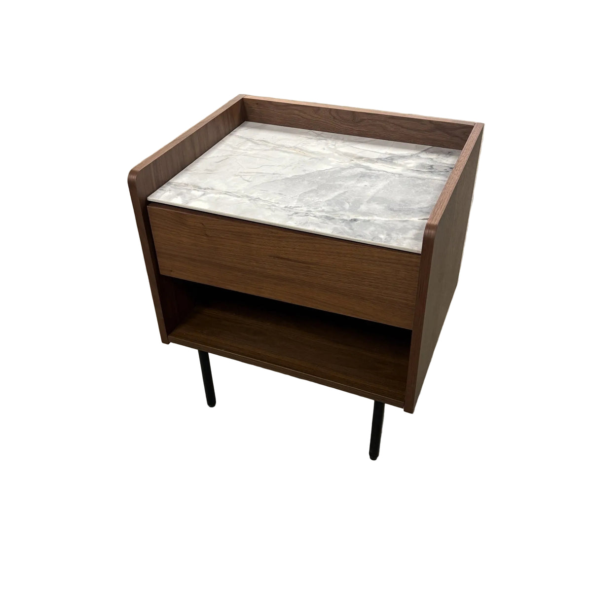 20-Inch Marble Top Side Table