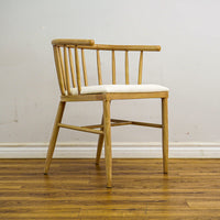Dante 21.5-Inch W Wood Accent Chair with Cushioned Seat, DC T18