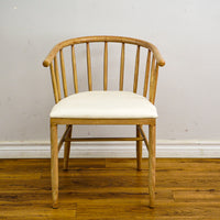 Dante 21.5-Inch W Wood Accent Chair with Cushioned Seat, DC T18
