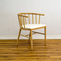 Dante 21.5-Inch W Wood Accent Chair with Cushioned Seat, DC T18