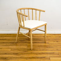 Dante 21.5-Inch W Wood Accent Chair with Cushioned Seat, DC T18