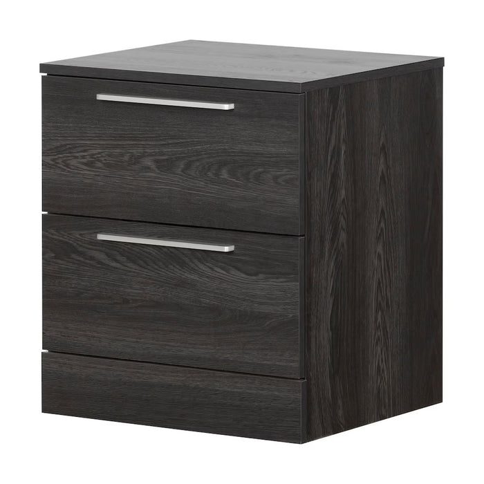 20-inch W Wooden Nightstand in Gray Oak