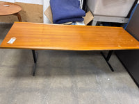 Teak Coffee Table With Metal Legs
