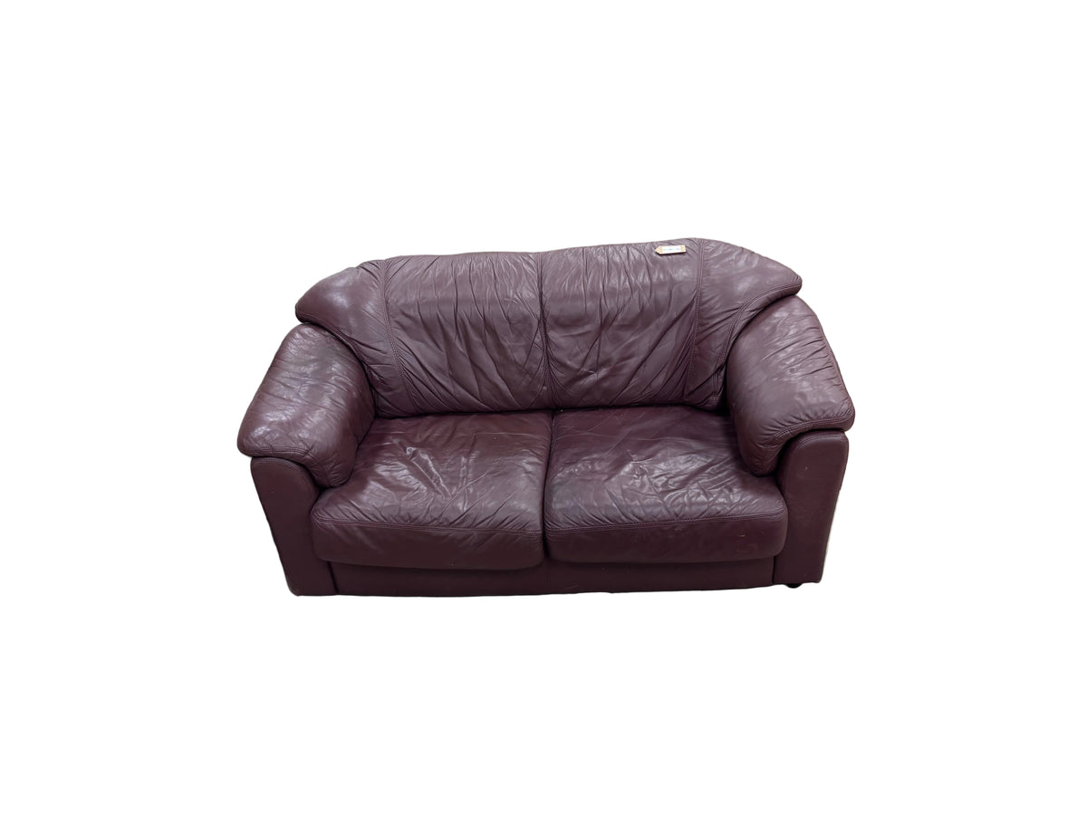 Vintage Burgundy Loveseat