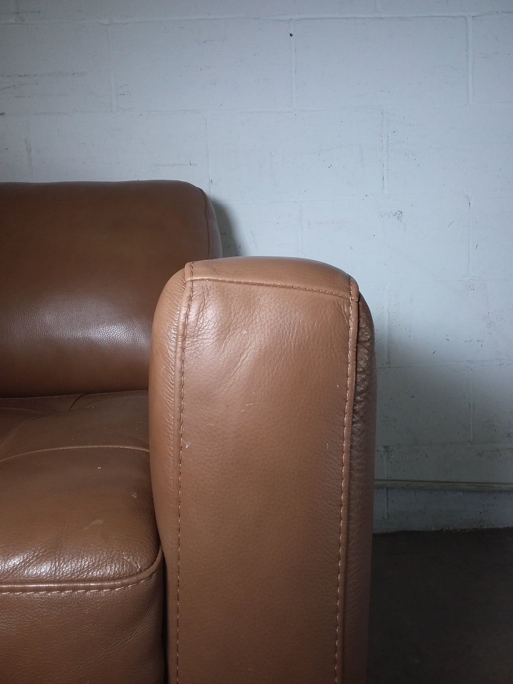 Brown Leather Single Seater