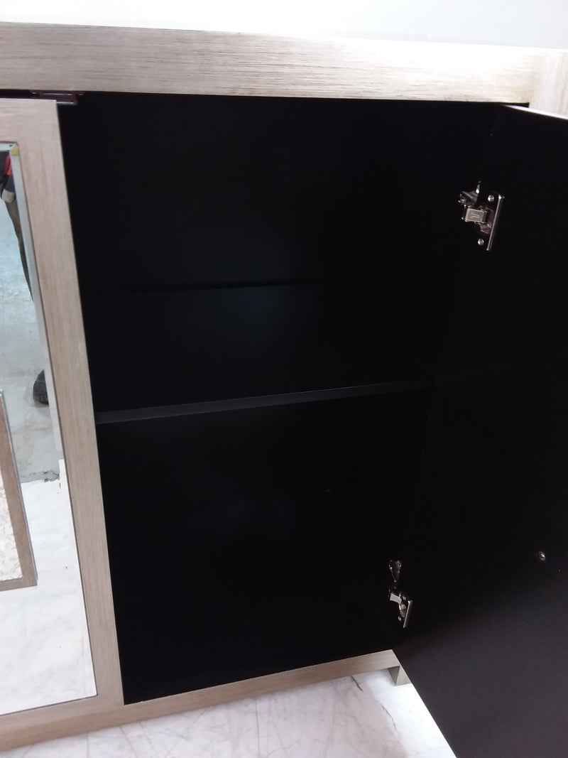 York Mirror Accent Cabinet