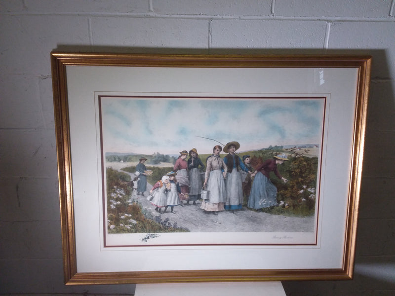 Berry Pickers by Jennie Brownscombe Reproduction