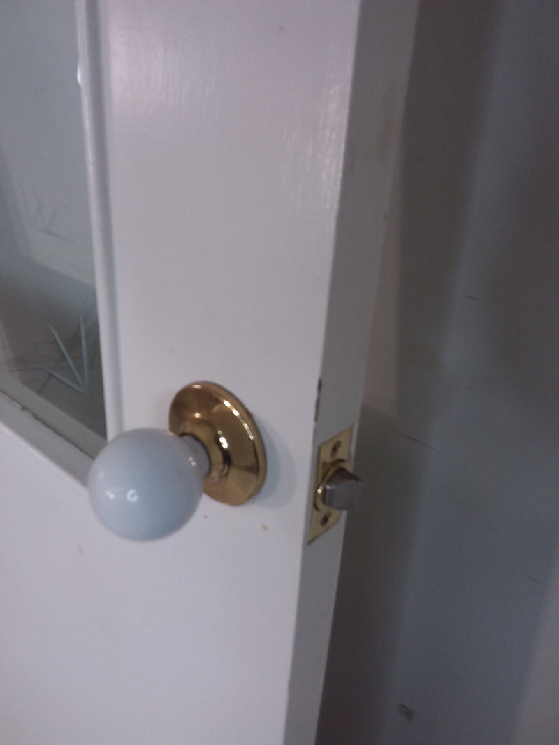 32 x 80in Interior Door with Single Pane Glass