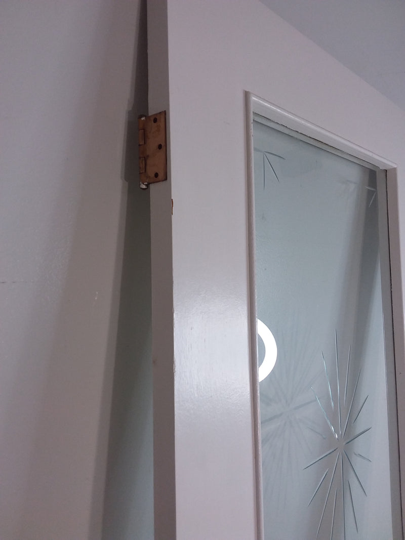 32 x 80in Interior Door with Single Pane Glass
