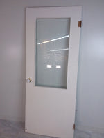 32 x 80in Interior Door with Single Pane Glass