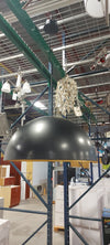Matte Black and Gold Pendant LED Light