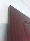 36 x 96in Mahogany Finish 2-Panel Exterior Door
