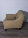 Leather Accent Chair in Sage Green