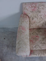 Floral Armchair With Ottoman
