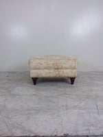 Floral Armchair With Ottoman