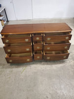66''W 9 Drawer Wooden Dresser