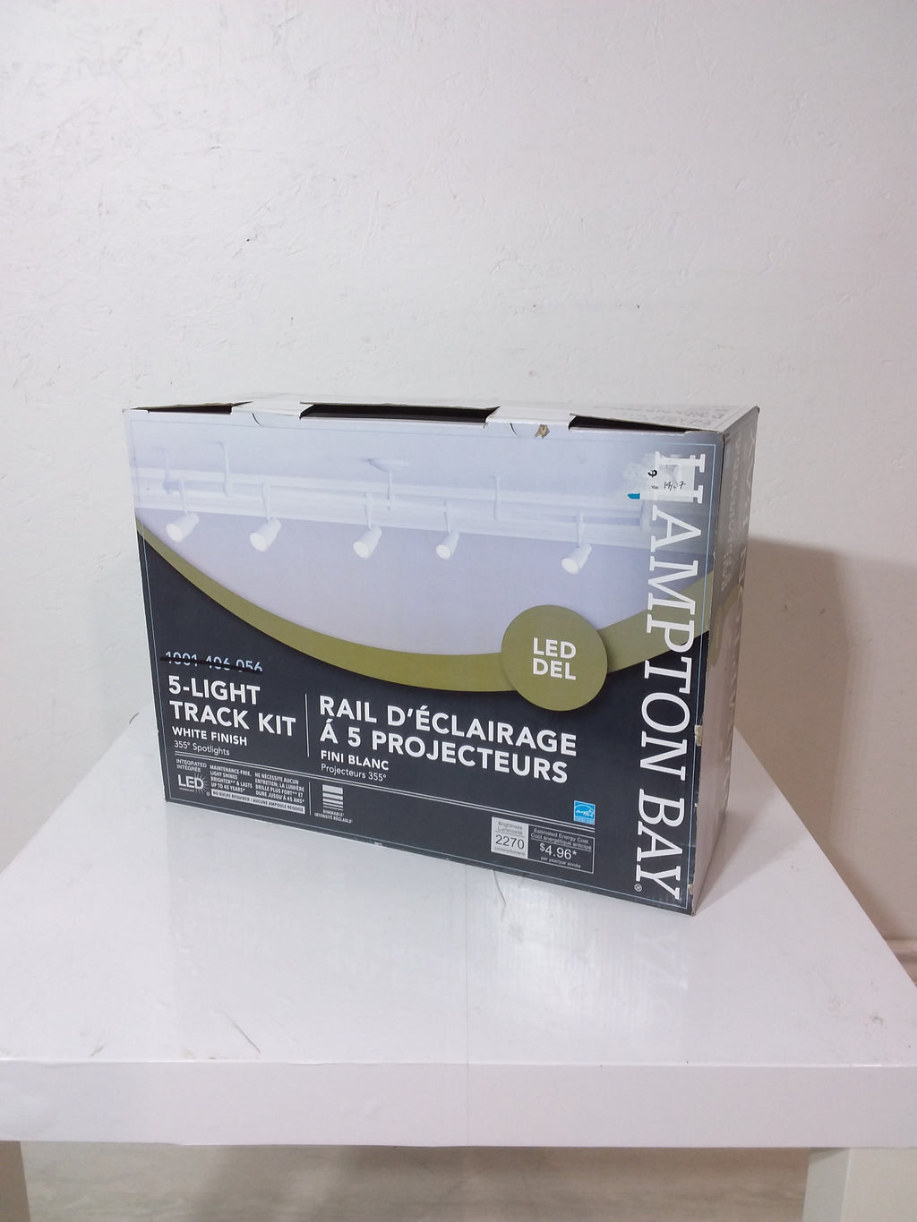 5 Light Flexible White Track Light Kit